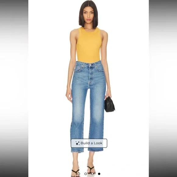 Levi’s Ribcage Straight Ankle Jeans in Dance Around size 29 - Picture 2 of 12